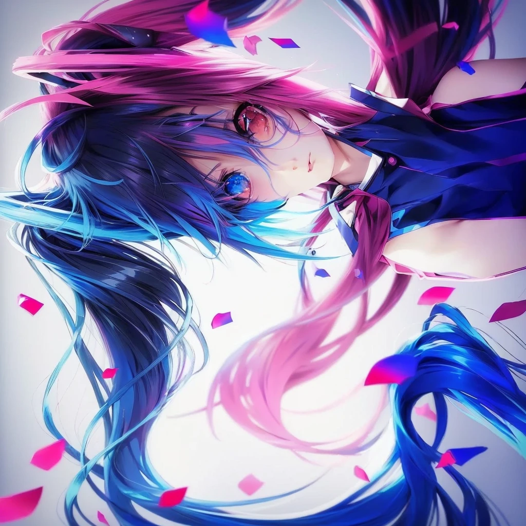 anime girl with long hair and blue eyes with pink and blue hair, anime wallpaper, anime wallaper, hd anime wallaper, beautiful anime catgirl, anime wallpaper 4k, anime wallpaper 4 k, anime art wallpaper 8 k, anime art wallpaper 4 k, anime art wallpaper 4k, ultra hd anime wallpaper, nightcore, very beautiful anime cat girl
