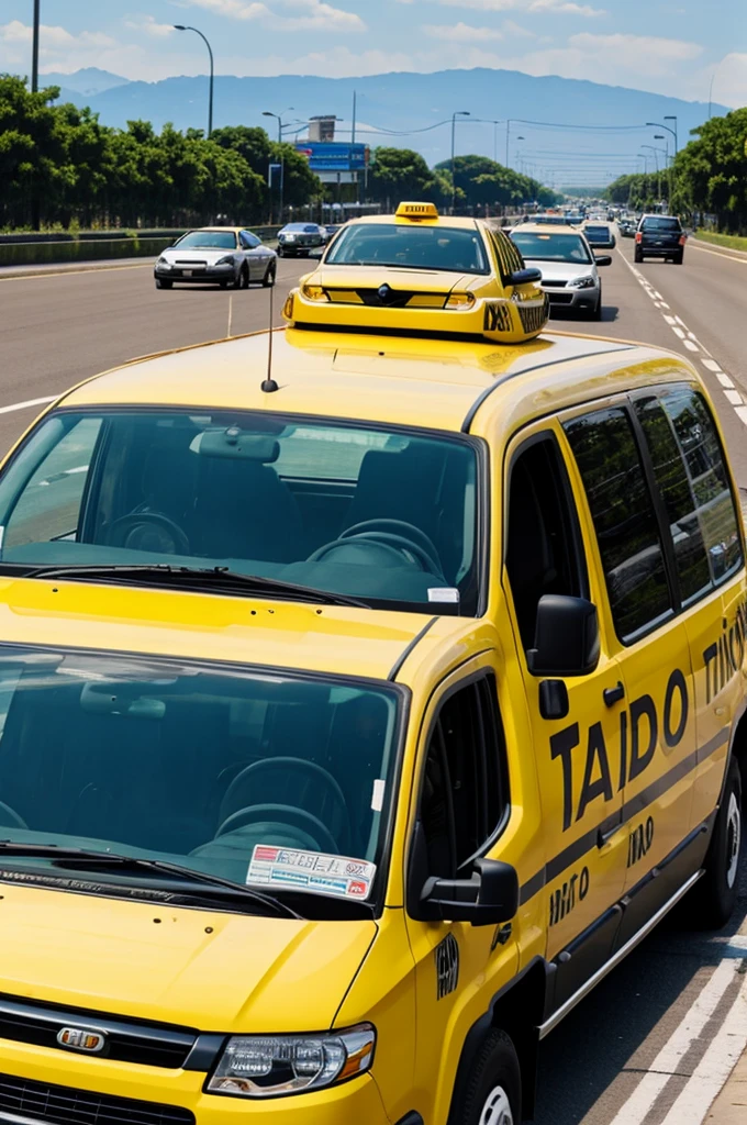 Advertising for a radio taxi