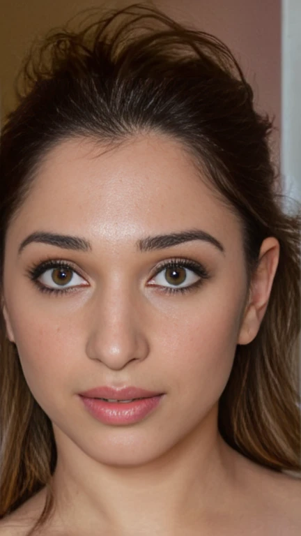 Selfie view, ((Tamhwx woman)), detailed face, in lingerie,((high detailed perfect face)), no makeup, dense shaggy hair,((tamhwx woman face)),(((detailed face))), in bedroom, 33 year old milf, (((uberrealistic))), masterpiece, shot with kodak, ((high resolution)), ultrarealsitic