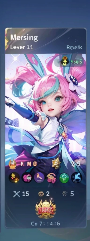 Childlike, green eyes, pink hair, cutes ??? anime, cutes, aspirant theme, theme