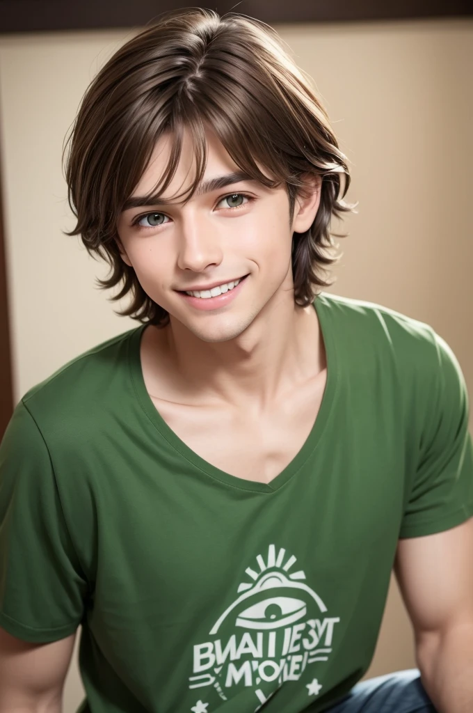 Imagine a boy named Thiago, with brown hair and green eyes. Your hair is a medium brown tone, maybe slightly wavy, and your green eyes are bright and expressive. He has a friendly smile and a curious expression on his face.. He may be wearing a casual t-shirt and jeans, adding a touch of relaxation to your look.

Imagine a boy named Thiago, with brown hair and green eyes. Your hair is a medium brown tone, maybe slightly wavy, and your green eyes are bright and expressive. He has a friendly smile and a curious expression on his face.. He may be wearing a casual t-shirt and jeans, adding a touch of relaxation to your look.

You can use this description in graphic design software or ask an artist to create the image based on these details.
