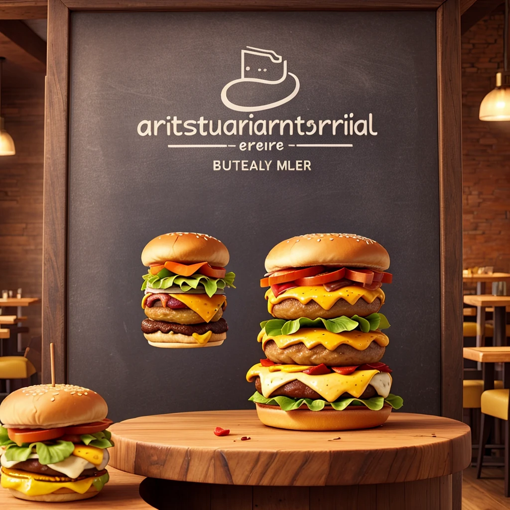 Logo for artisanal burger restaurant
