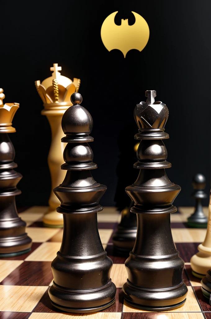 Chess pieces bishop batman
