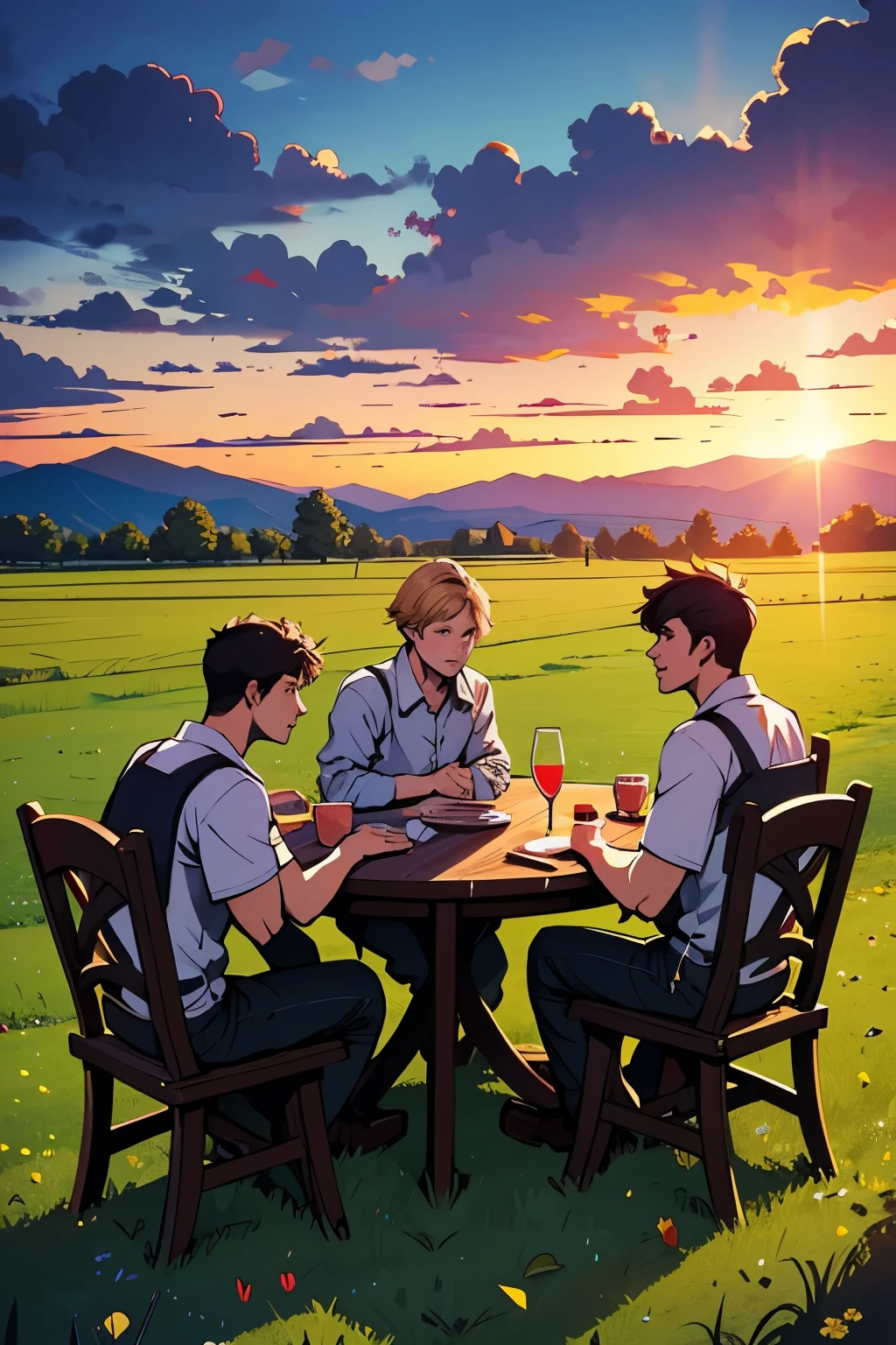Detailed, HD, 4k, boys, friends, good memories, country side, good time