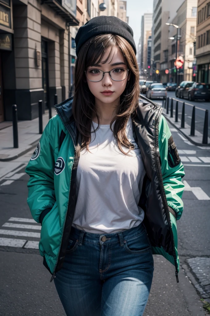 3d duck, ultra 4k, realistic, with glasses and jacket