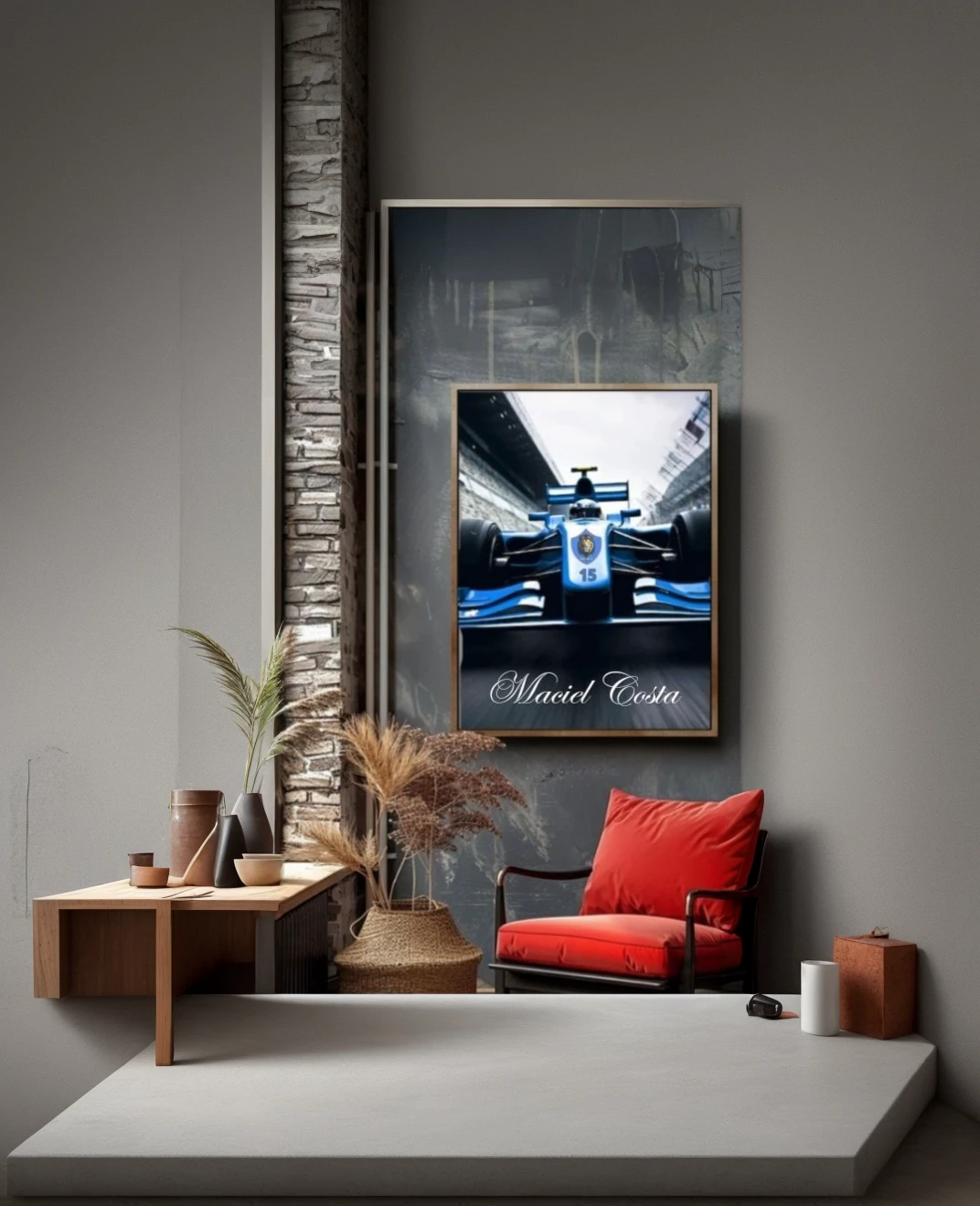 wall with tv
