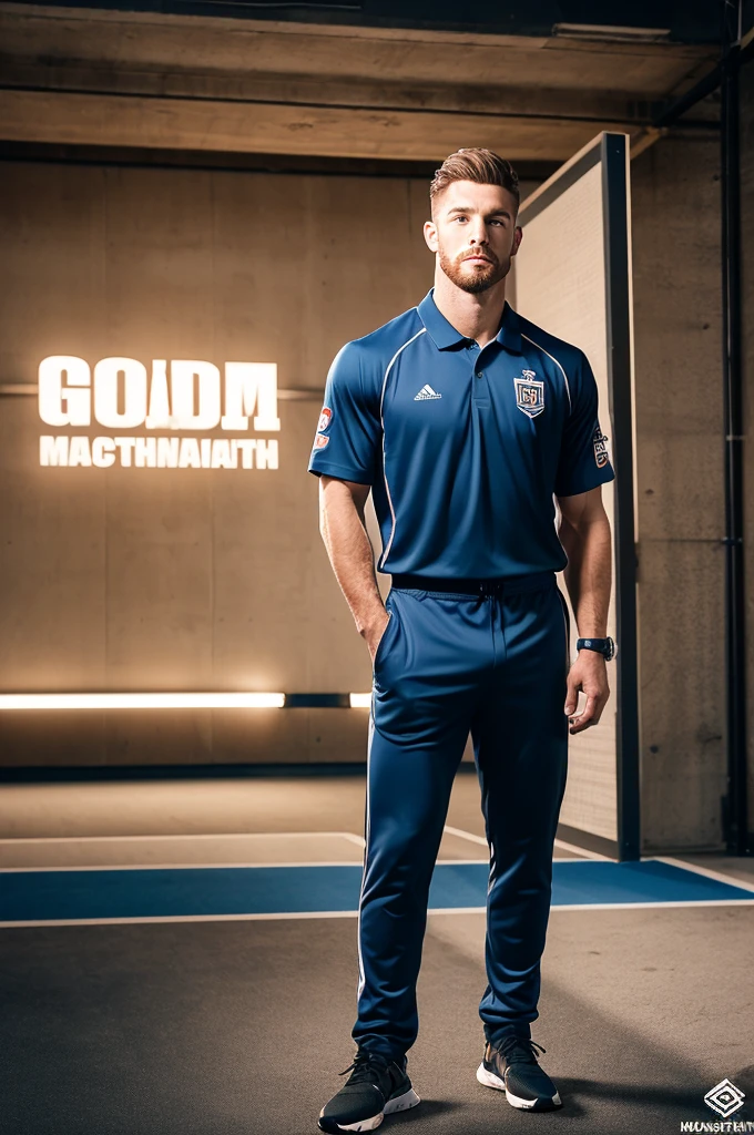 (8k, logo, best quality, masterpiece:1,2), (realistic, photo-realistic:1,37) create a business logo. The name of the business is "MatchDayMedia," and it will focus on creating gameday designs for athletes