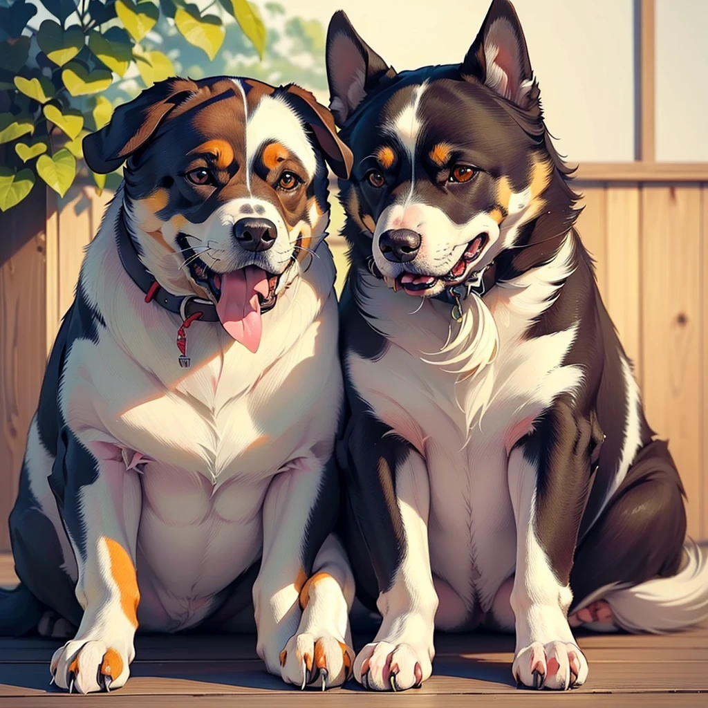 Dog, (maximum quality:1.4),(Masterpiece artwork:1.3),(sharp focus:1.2),(Photorealistic:1.4),(beautiful dog in perfect style:1.4),(droopy eyes:1.2),(soft hair without bangs),photo by full body,(cute cheeks:1.3)