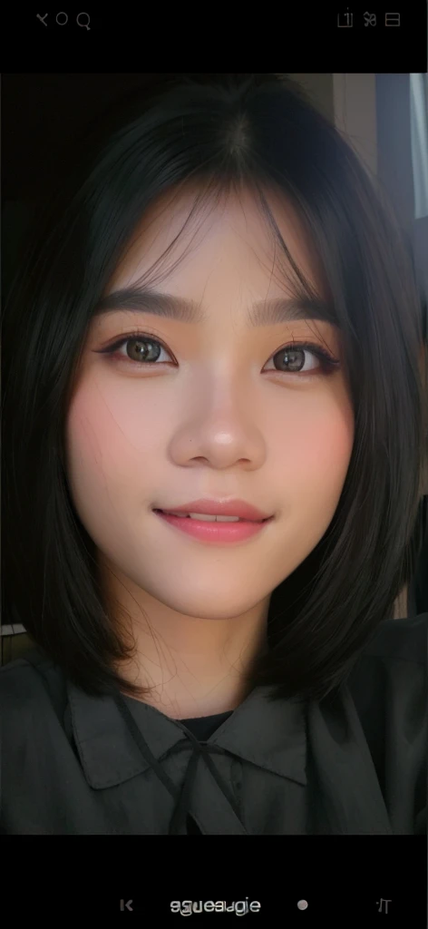 a beautiful detailed Indonesian woman, long dark hair,little smile ,piercing eyes, full lips, flawless skin, studio lighting, high quality, photorealistic, trending on artstation