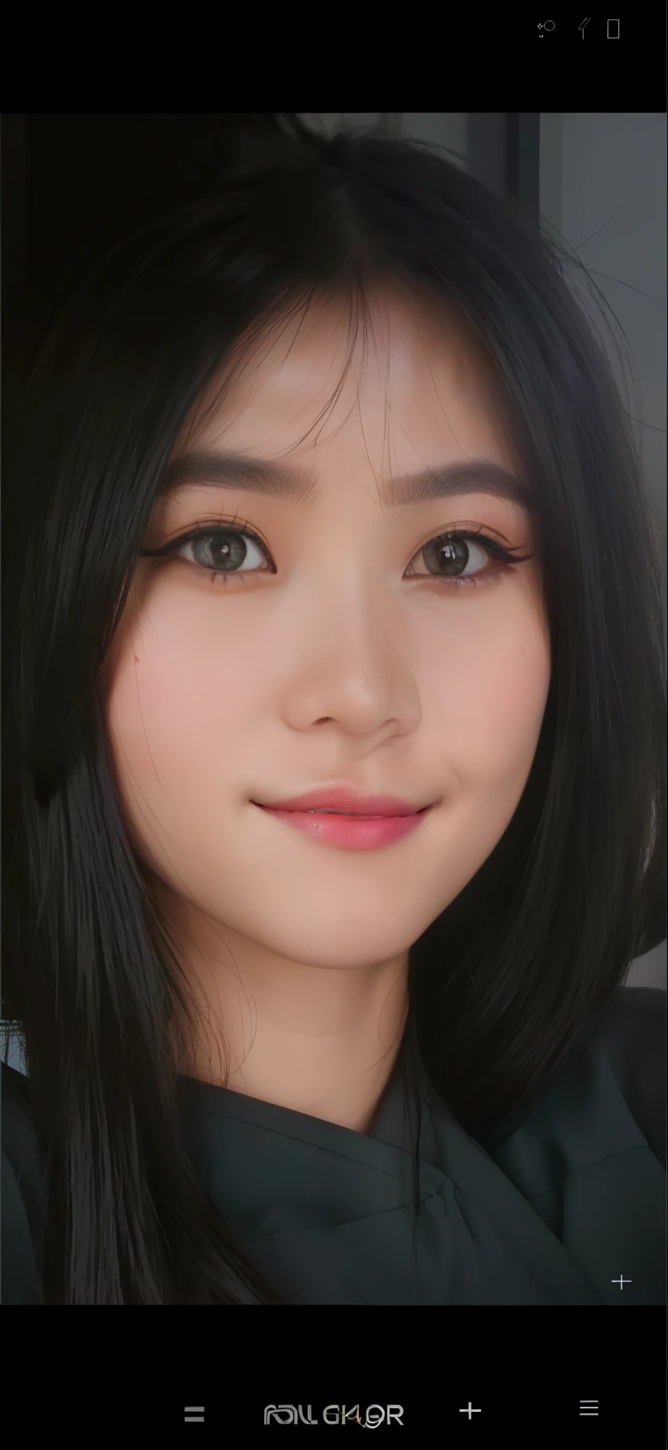 a beautiful detailed Indonesian woman, long dark hair,little smile ,piercing eyes, full lips, flawless skin, studio lighting, high quality, photorealistic, trending on artstation