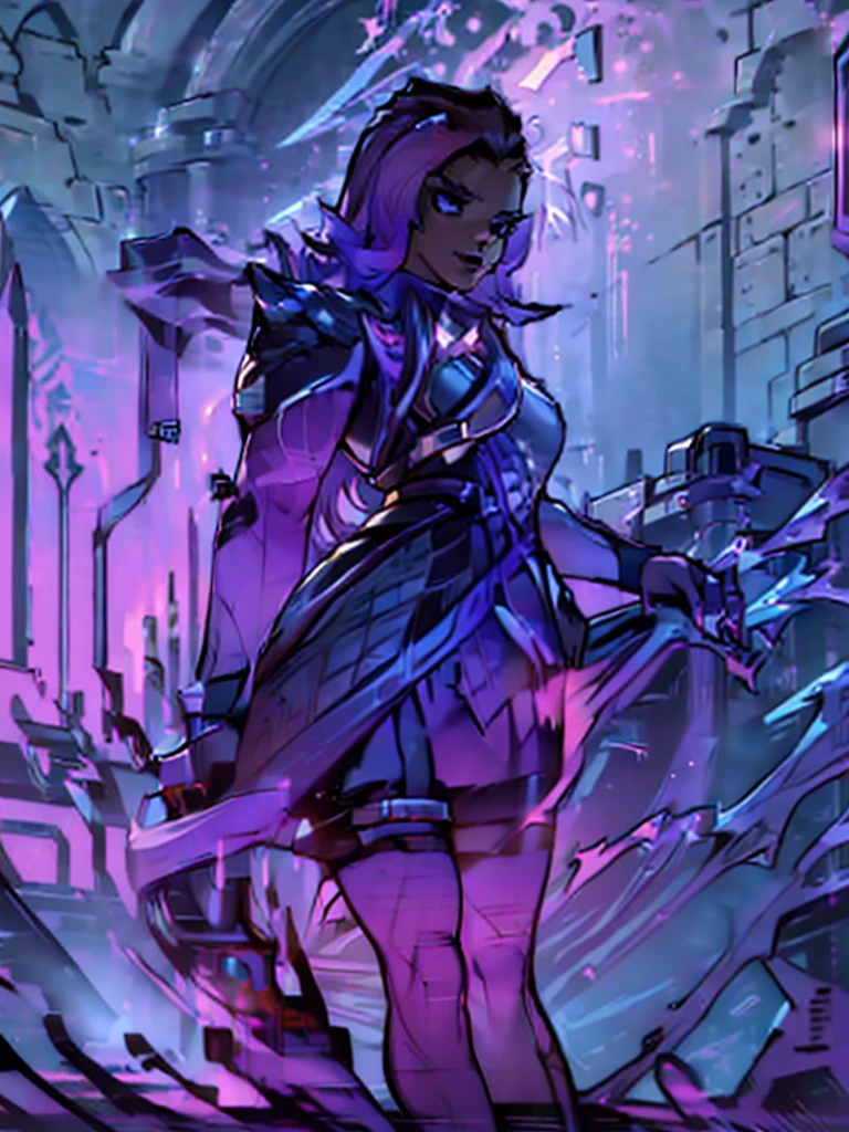(work of art, maximum quality, best qualityer, offcial art, beautiful and aesthetic:1.2), (1 girl:1.4), extremely detaild, sombra, sexly, whole body, pose sexly, nearly naked