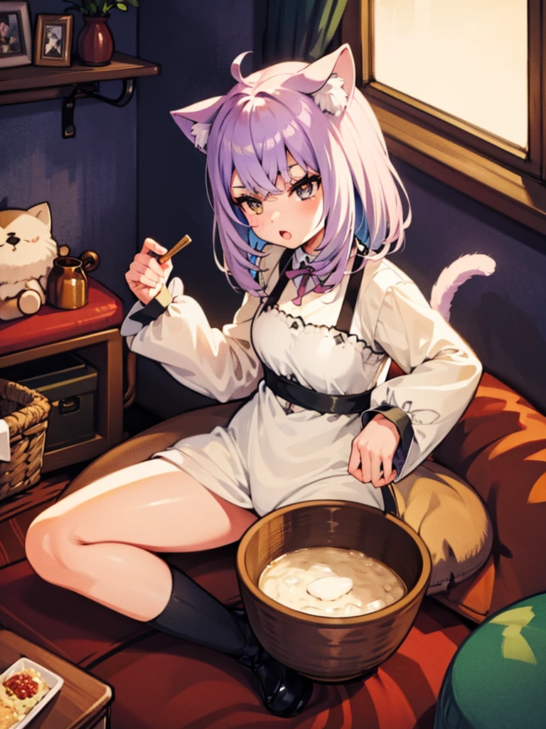Cat and small porridge