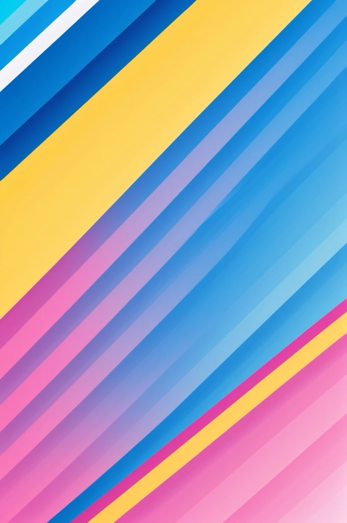 Background with circular lines of blue white pink and yellow