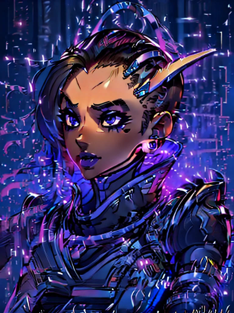 (1 girl:1.4), (extremely detailed face and body:1.2), (sexy pose:1.3), (nearly naked:1.1), (beautiful and aesthetic:1.2), (official art:1.1), (sombra:1.1), (high quality, 4k, 8k, photorealistic, ultra-detailed, masterpiece, cinematic lighting, volumetric lighting)