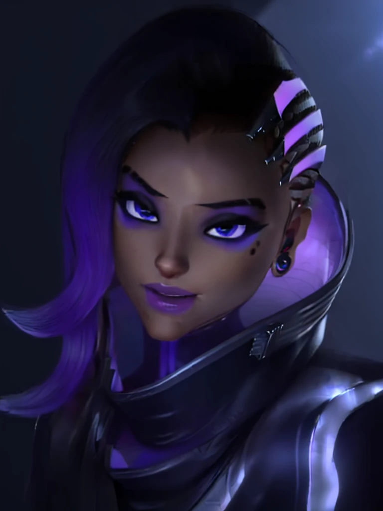 (1 girl:1.4), (extremely detailed face and body:1.2), (sexy pose:1.3), (nearly naked:1.1), (beautiful and aesthetic:1.2), (official art:1.1), (sombra:1.1), (high quality, 4k, 8k, photorealistic, ultra-detailed, masterpiece, cinematic lighting, volumetric lighting)