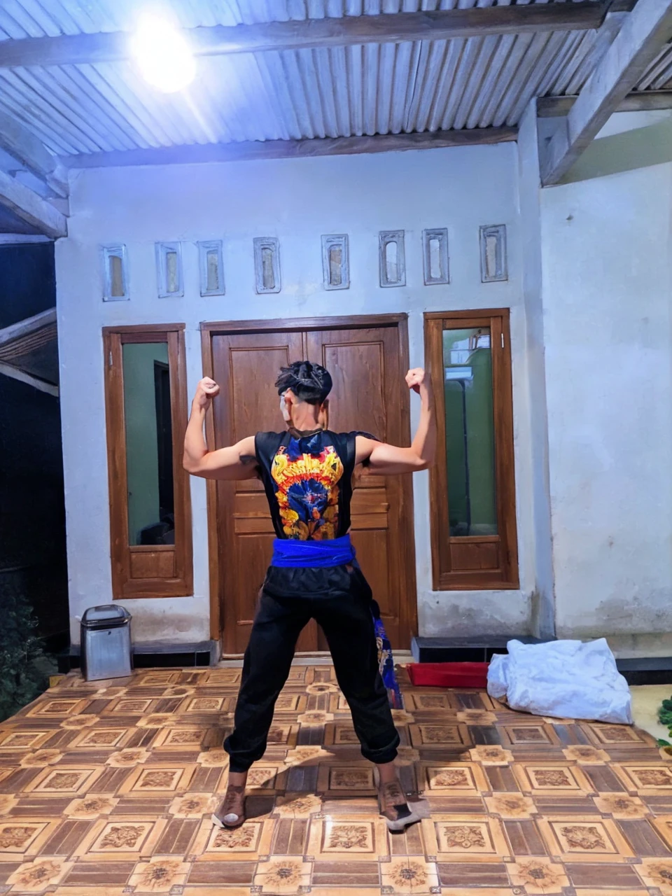 big young stacked buffed Japanese guy in detail