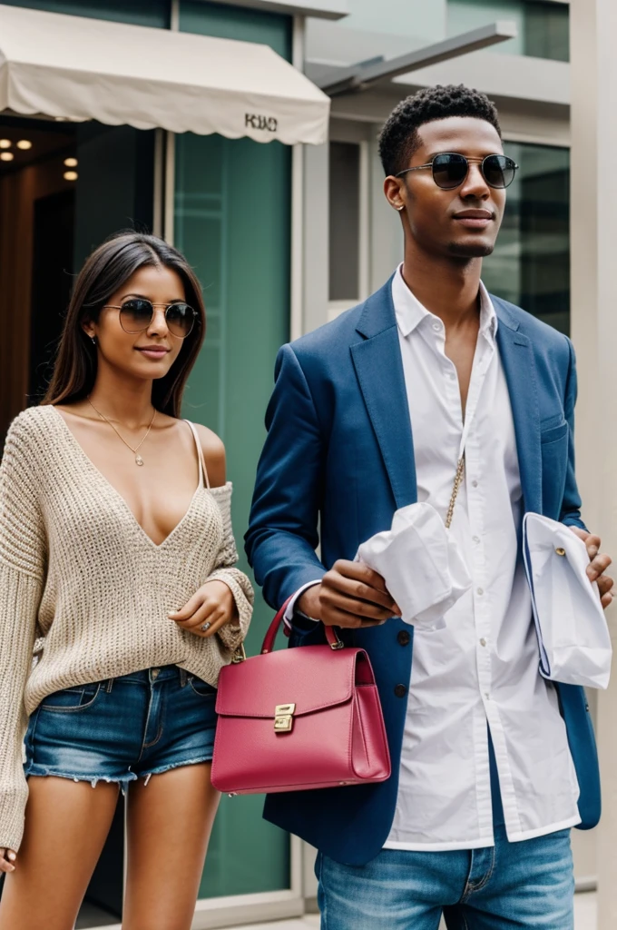 People proudly displaying their expensive belongings