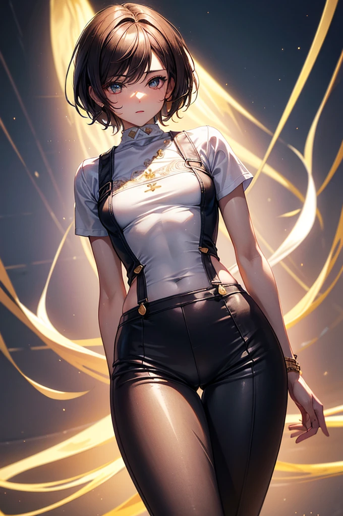 ((highest quality)),(ultra high resolution),(Super detailed),(detailed description),((best CG)),(best work of art),super precision art, great drawing art,(Art with precise details:1.5), (1 man: 1.5) cute and feminine looking young man, femboy, silky smooth back length brown hair, soft and cute facial features, slender and toned body, slim waist, small curves, small perky butt, silky smooth legs, very short height of 5ft 5, pants and simple plain t-shirt, an overall cute femboy