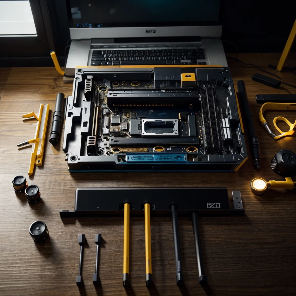The main parts of the computer (motherboard, cpu, gpu, etc.) in the spotlight.A simple background, maybe a work table or a wooden surface.Use vibrant colors like blue, red and green for the parts, com um fundo neutro."PC of $800" in large, eye-catching text, possibly in yellow or orange.Visual Styles: Clean and Modern Style, focused on the clarity of components.Realistic images of parts, perhaps with small icons indicating the price.composition: Parts arranged in an organized manner, with text at the top or bottom.Efeitos: Light shadow and subtle sparkles to highlight components.Curiosity and interest in technology.Reference Images: Thumbnails of PC building videos and hardware reviews on YouTube.