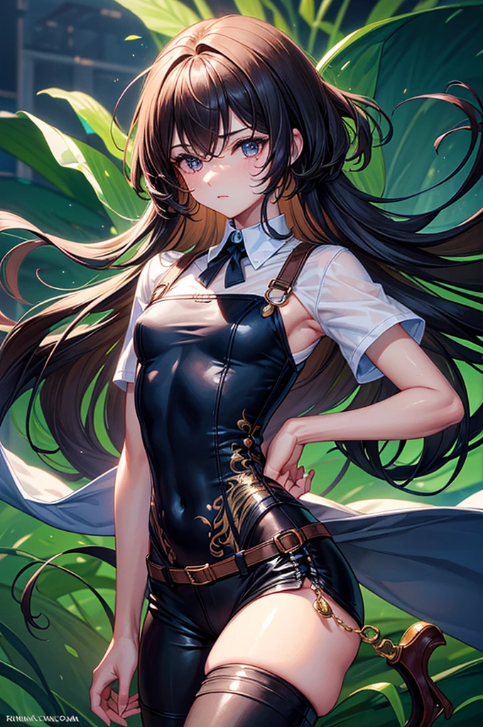 ((highest quality)),(ultra high resolution),(Super detailed),(detailed description),((best CG)),(best work of art),super precision art, great drawing art,(Art with precise details:1.5), (1 man: 1.5) cute and feminine looking young man, femboy, silky smooth back length brown hair, soft and cute facial features, slender dainty body, slim waist, small curves, small perky butt, silky smooth legs, very short height of 5ft 5,plain tee shirt and baggy pants, an overall cute femboy
