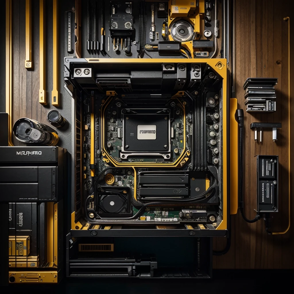 The main parts of the computer (motherboard, cpu, gpu, etc.) in the spotlight.A simple background, maybe a work table or a wooden surface.Use vibrant colors like blue, red and green for the parts, com um fundo neutro."PC of $800" in large, eye-catching text, possibly in yellow or orange.Visual Styles: Clean and Modern Style, focused on the clarity of components.Realistic images of parts, perhaps with small icons indicating the price.composition: Parts arranged in an organized manner, with text at the top or bottom.Thumbnails of PC building videos and hardware reviews on YouTube.