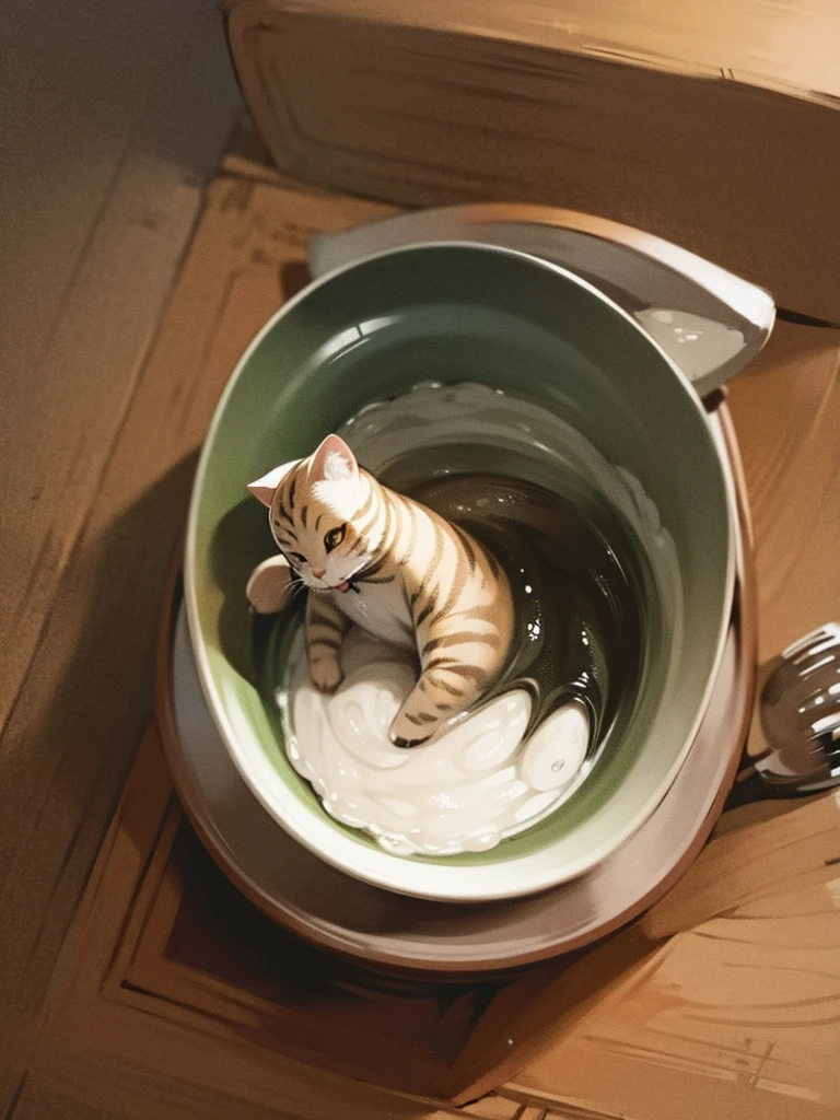 Cat and small porridge