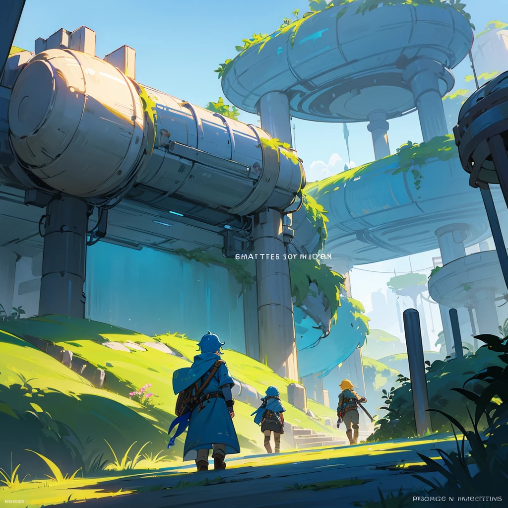 Main subject: The protagonist exploring a new game environment.Background: A detailed game scenario, like a busy street or a futuristic market.colors: Shades of blue and green to convey a feeling of exploration and novelty.Text Elements: "Discovering ZZZ" ou "First impressions" in stylized text.Visual Styles: Art inspired by exploration and adventure game covers.Graphics/illustrations: Game environment elements, like buildings and NPCs.composition: Protagonist on the left or right, with text at the top or bottom.Efeitos: Subtle glows and shadows to highlight the protagonist.emotions/feelings: Curiosity and wonder.Reference Images: Thumbnails de jogos de exploração como Breath of the Wild e Genshin Impact.