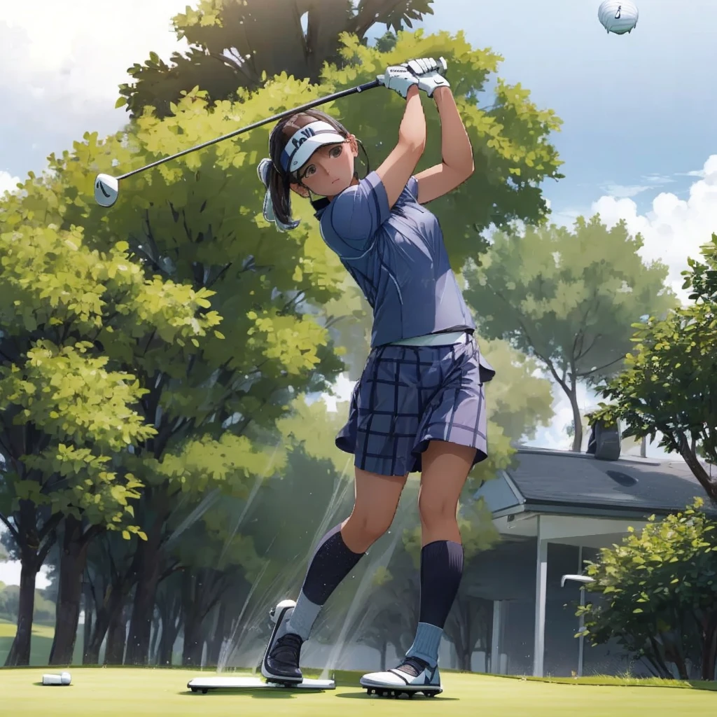 (Golf Wear:1.5),(Golf course:1.5)