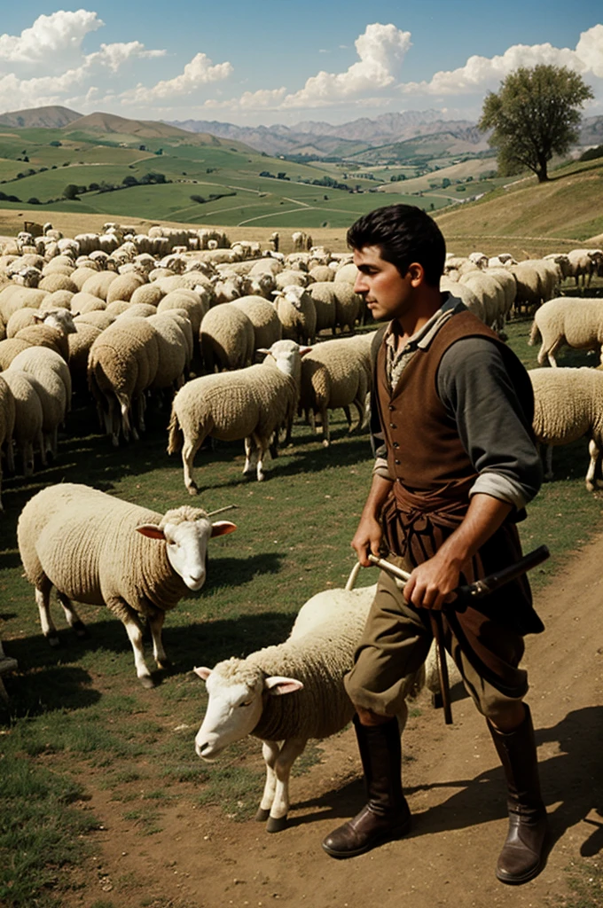 To a Spanish peasant boy shepherding sheep