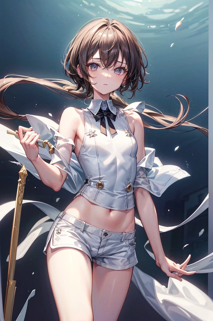 ((highest quality)),(ultra high resolution),(Super detailed),(detailed description),((best CG)),(best work of art),super precision art, great drawing art,(Art with precise details:1.5), (1 man: 1.5) cute looking young man, femboy, silky smooth back length brown hair, soft and cute facial features, slender dainty body, slim waist, small curves, small perky butt, silky smooth legs, very short height of 5ft 5,plain tee shirt and shorts, an overall cute femboy, simple European bedroom background