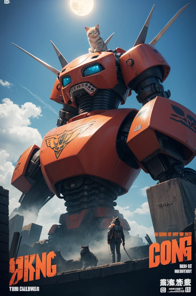 Giant king robot cat