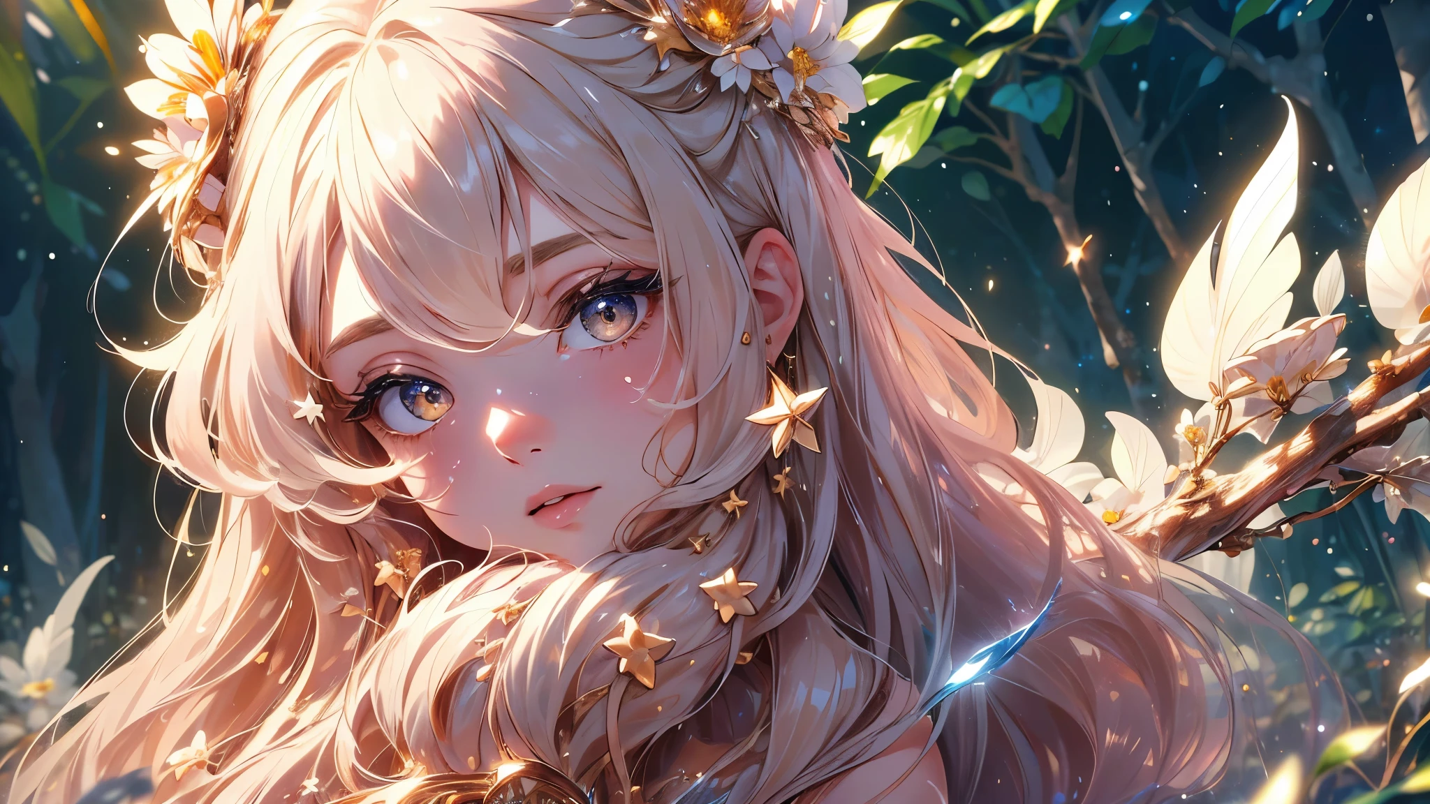 (masterpiece), (best quality),( detailed background, best lighting) ,((1girl)), (kawaii background:1.3), (extremely detailed fine touch:1.3), (hard light, studio light, light rays, dappled light, reflection, shadows, ray tracing:1.0),1girl,solo,Xmas woman, christmas style background, (string lights:0.4)