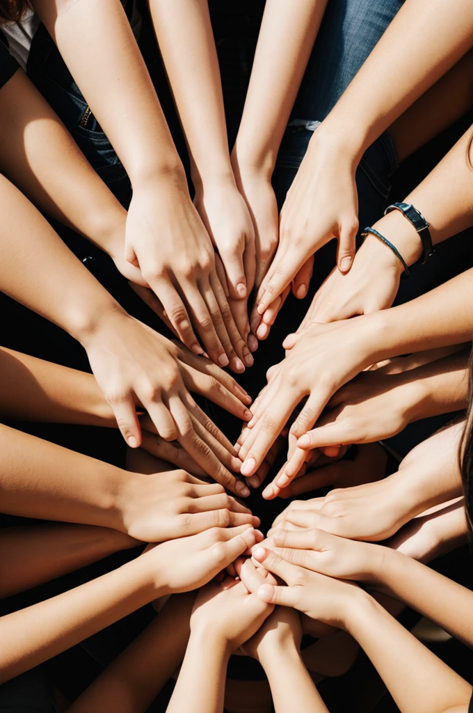 Create a logo that is a circle with two hands clasped in the middle, symbolizing union and support. inside the circle, Name "Youth Empathy"
