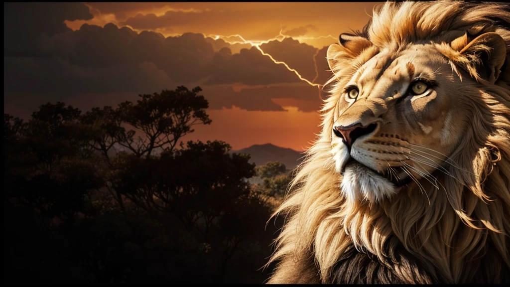 Lion, Divine Lion, natural, naturey, ferocious, masculine, mighty, golden lion, offwhite, Lion offwhite, black andwhite, black and gold, detailed realistic face, 8K Detailed Realistic White Lion, Ultrarealistic 8k |, Energia de thunder realista detalhada, Strong Creature realista detalhada, Strong Creature, Lion macho, Rendering, Fotorrealista 8K, UltraHD Alta definição 8K, Detailed Realistic 16K, Nitidez Fotorrealista 8K, 16K photorealistic textures, Contraste Fotorrealista 8K, Sombras Fotorrealistas 8K, Luzes Fotorrealistas 8K, Detailed Realistic Sunset, Detailed Realistic Lion Face, Detailed Realistic Light, detailed textures, thunder, detailed shadows, detailed colors, Celestial Electricity, Golden thunder, Lion realista, Ultra Realistic 16K, Realistic 16K, Realistic 16K sharpness, 16K photorealistic textures, 16K Realistic Colors, powerful creature, Majestic power, Power of Heaven, Great Divine, detailed contrast, realistic contrast, high resolution, detailed colors, fire, villany, divine creature, 8K, realistic detailed, 16K, 8K, High definition, detailed contrast, realistic contrast, high resolution, detailed colors, fire, villany, divine creature, realistic detailed, chic,