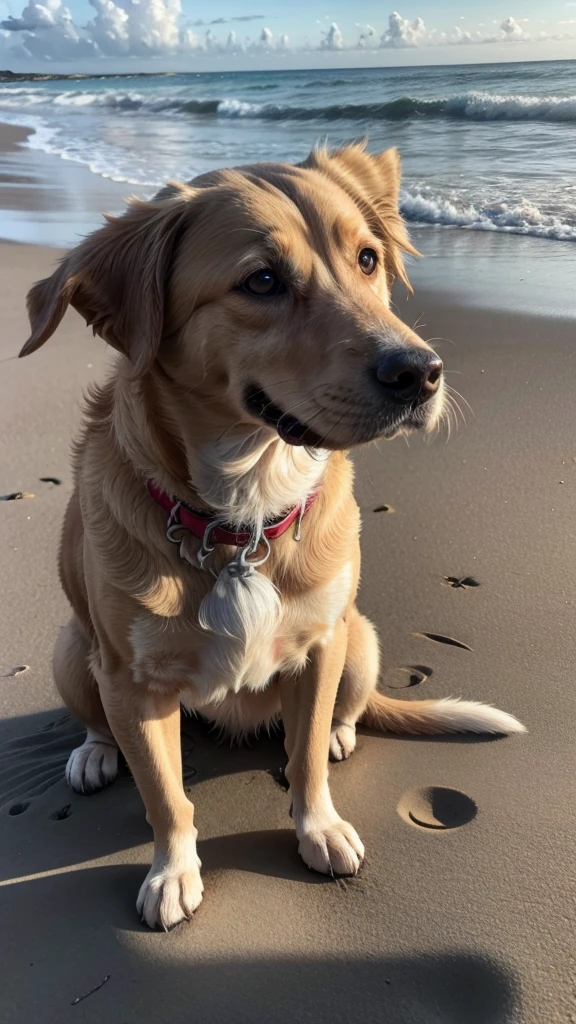 Dog on the beach