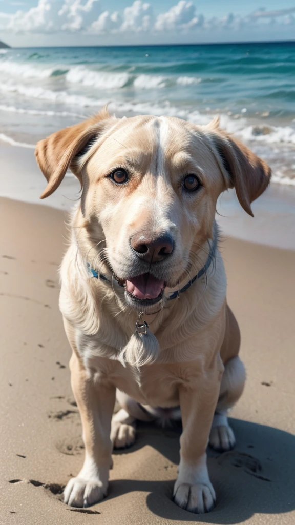Dog on the beach
