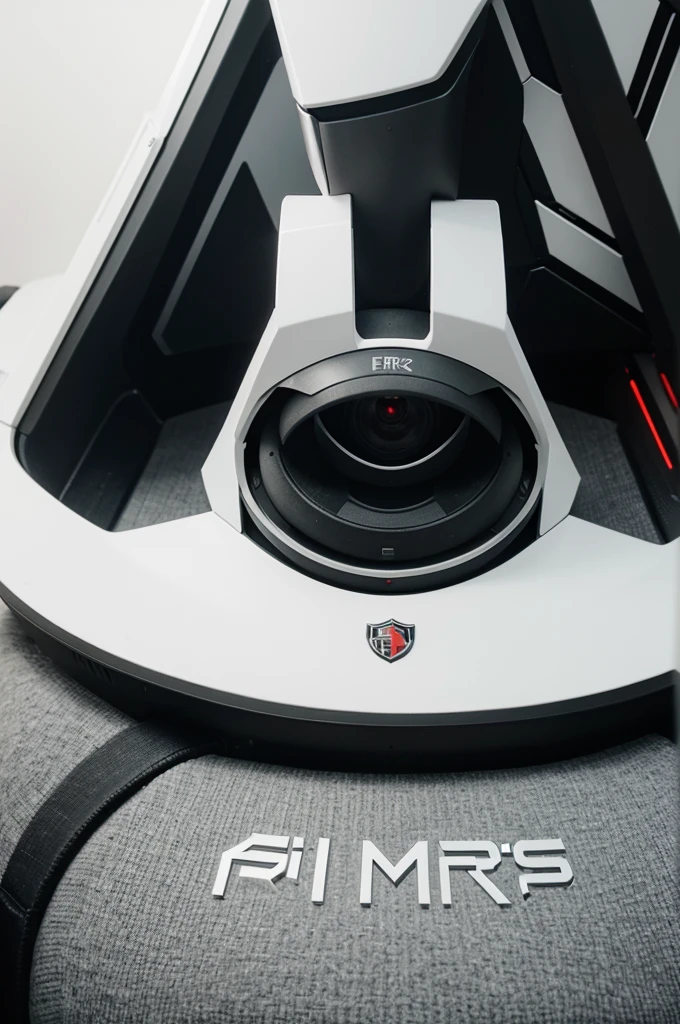 The logo for gamers says "FERZR ELITE" in the middle, flat futuristic logo, white background