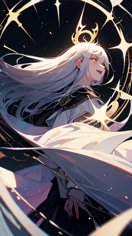 1The White Magician,Floating black gem,Looking up at the black jewel,Laugh wickedly,Pleasure,lament,Elevation,villain,Low - Angle,Disaster at your fingertips々Dark and Black Gem,Reach out to the jewels