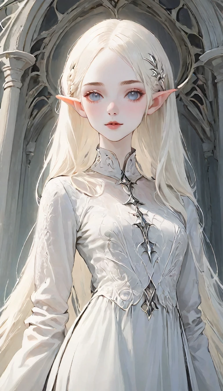 blonde with short white hair, whole body, pale gothic beauty, perfect white-haired girl, with long white hair, very beautiful elven top model, pale white skin, have long white hair, blonde hair, with white skin, pale white skin!!, very pale white skin, extremely pale white skin, very beautiful goth top model