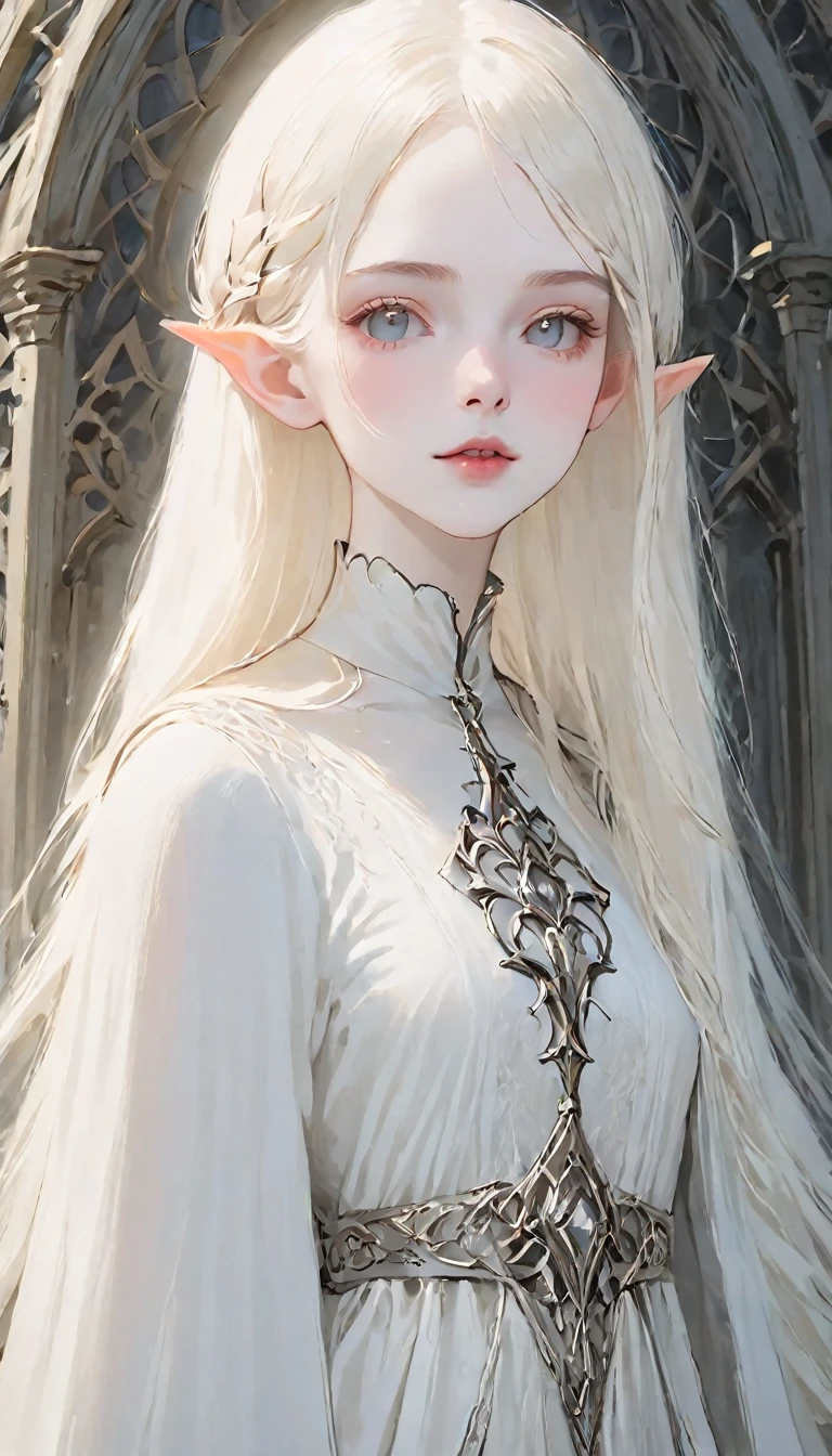 blonde with short white hair, whole body, pale gothic beauty, perfect white-haired girl, with long white hair, very beautiful elven top model, pale white skin, have long white hair, blonde hair, with white skin, pale white skin!!, very pale white skin, extremely pale white skin, very beautiful goth top model