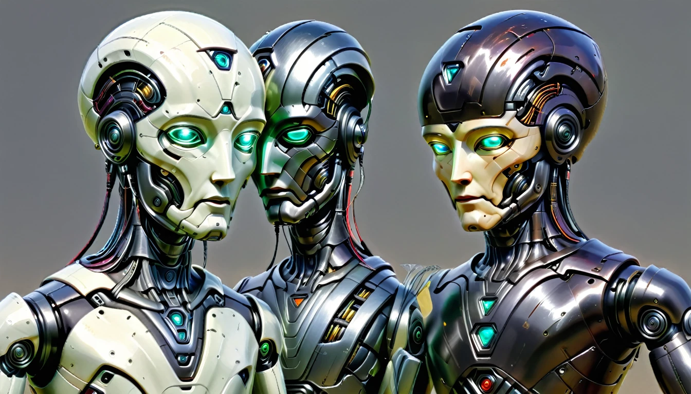 Robots, robot models, two robots, one old, one current, the most detailed, ROBOTS, Robot with brain, old vs new, humanoid body, humanoid body for the autal robot, old body for the old one