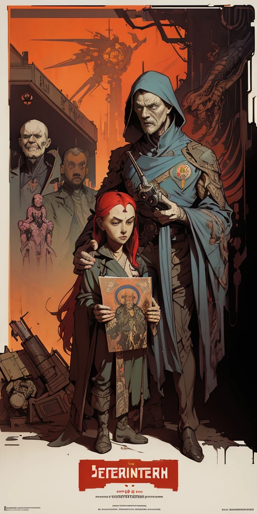 4K, jugendstil chraracters composition cyberpunk propaganda poster by chiara bautista, beksinski and norman rockwell and greg rutkowski weta studio, and lucasfilm