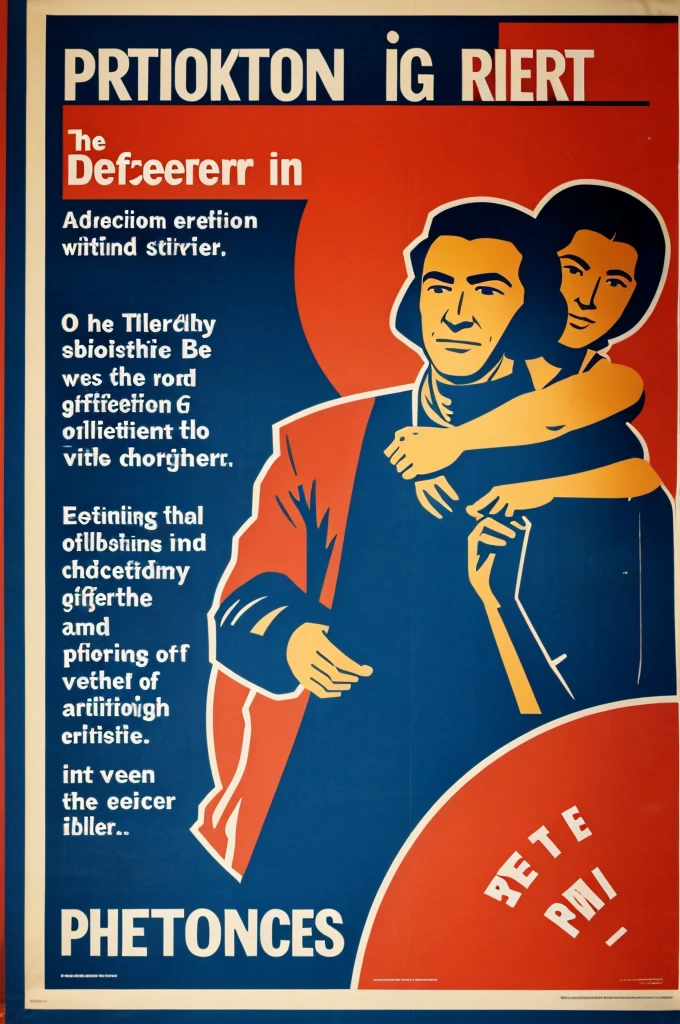 poster on promoting the defense of any human rights.