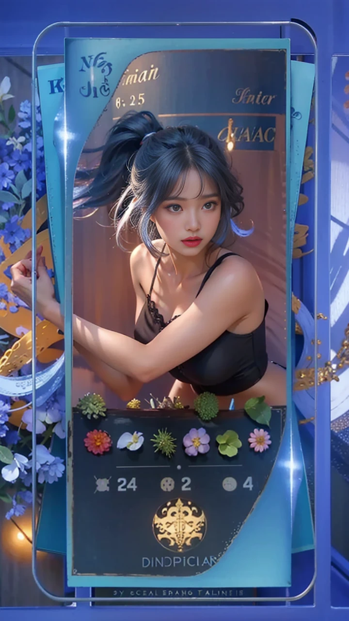 a beautiful 25 year old woman, detailed facial features, porcelain skin, delicate and feminine facial structure, serene expression, long wavy hair, intricate hairstyle, elegant dress, soft lighting, detailed background, photorealistic, high quality, masterpiece