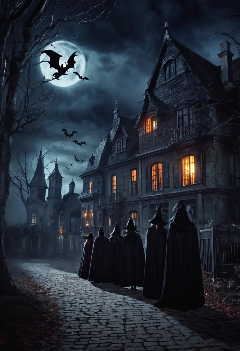 Scary place with witches and vampires