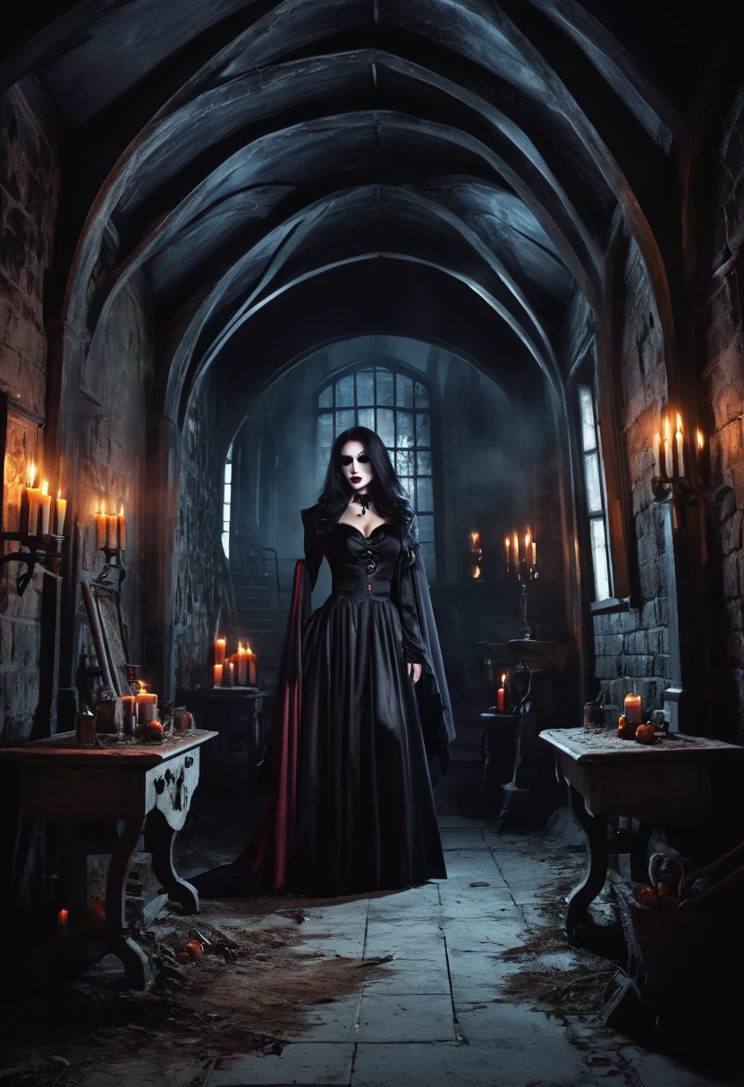 Scary place with witches and vampires