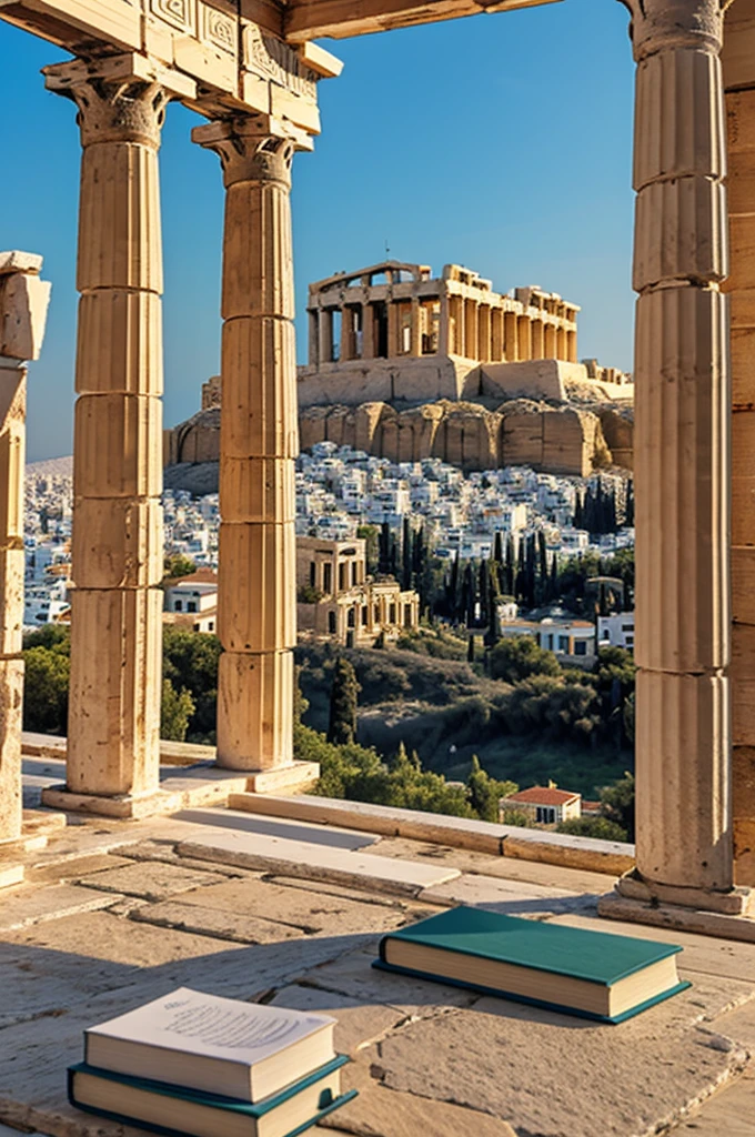 Athens with a civil law book
