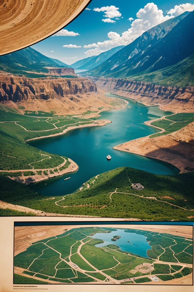 Through a comic with at least 10 vignettes. I explained what the origin was and how another of? the earth
