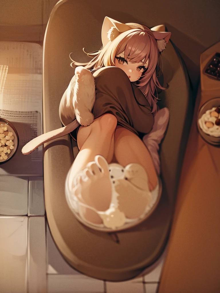 Cat and small porridge