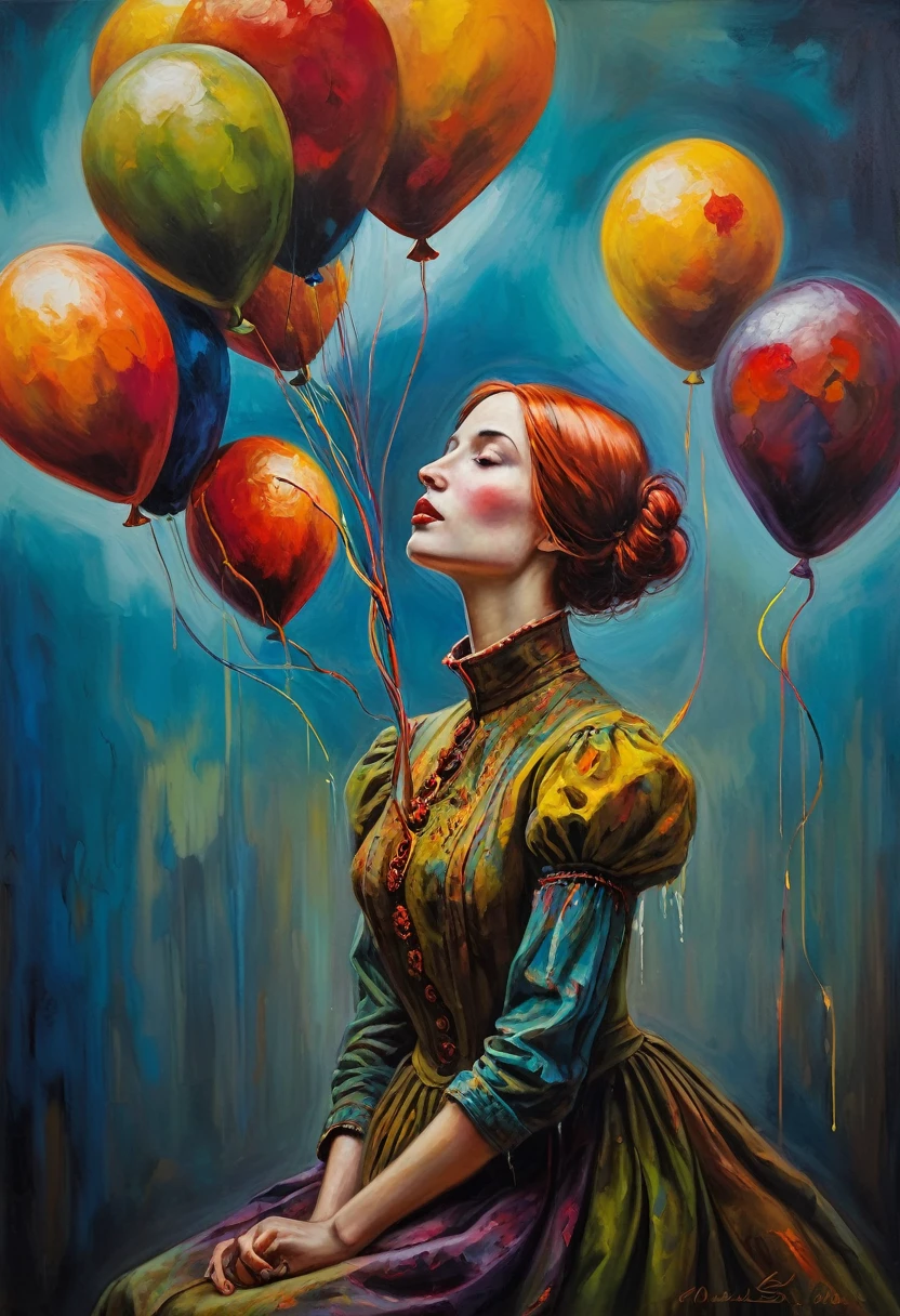 (Artistic Masterpiece of Romantic Life) ( (Themed Art of Life) ( (Conceptual Art) (NFT Exclusive) (Fauvism Work) ()”) Where visual poetry transcends traditional boundaries and embraces the dynamic interplay between creativity and technology Takes),dripping paint,darkart,style, in the style of esao andrews